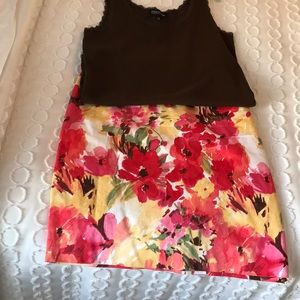 Bright floral skirt 14P